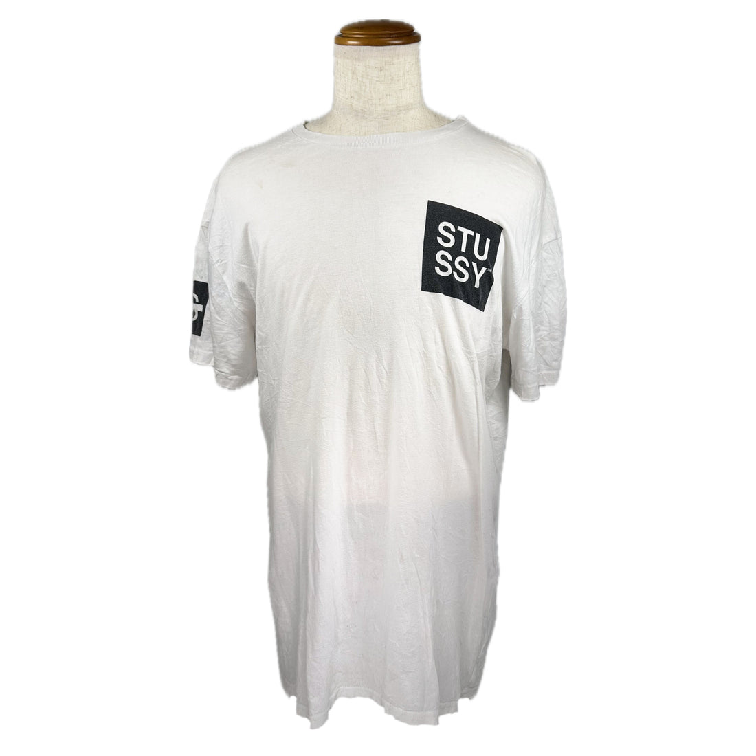 STUSSY WORLDWIDE POCKET M 正面 ポケット ボックスロゴ
