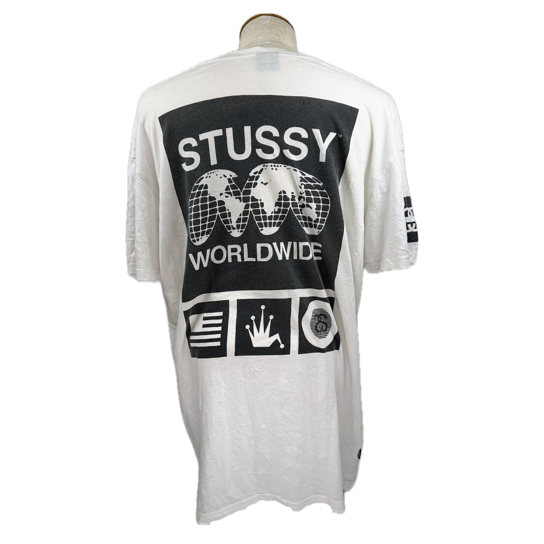 STUSSY WORLDWIDE POCKET M 背面 STUSSY WORLDWIDE プリント