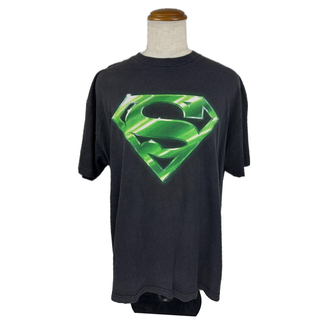 SUPERMAN GREEN KRYPTONITE LOGO XL 正面 緑の S マーク