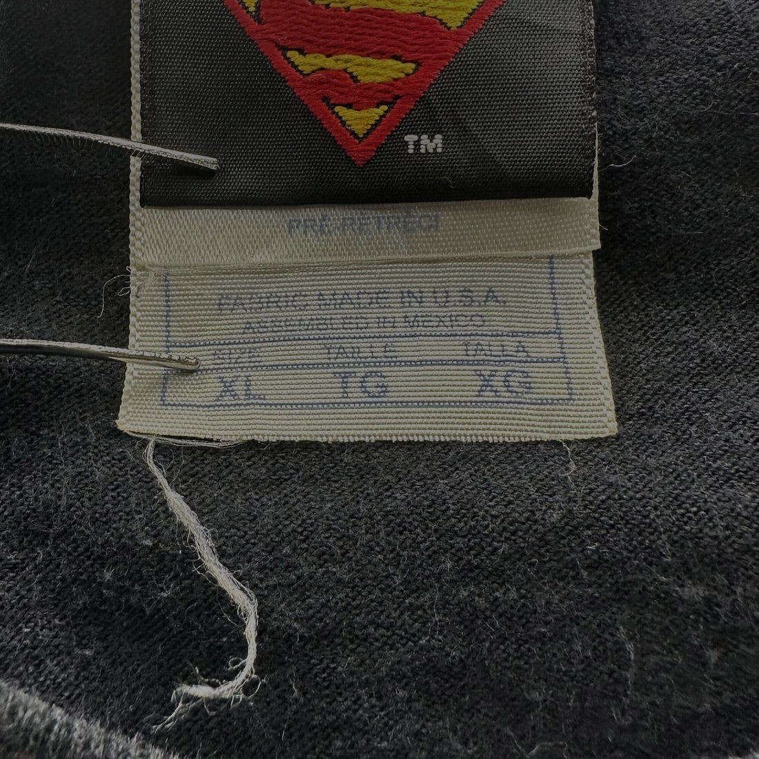 SUPERMAN GREEN KRYPTONITE LOGO XL WARNER BROS. ネックタグ XL