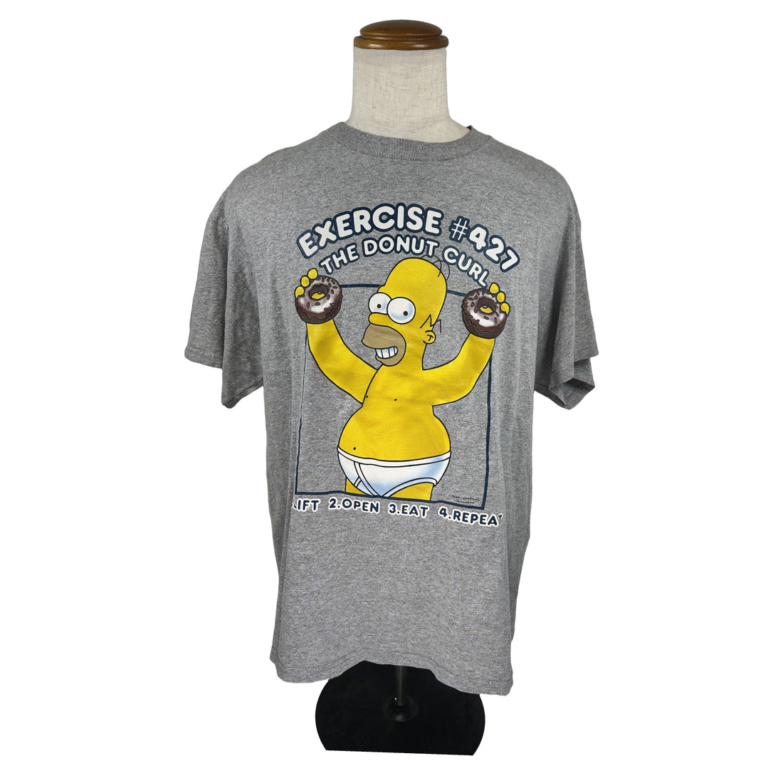 THE SIMPSONS HOMER DONUT CURL L 正面 ホーマー プリント