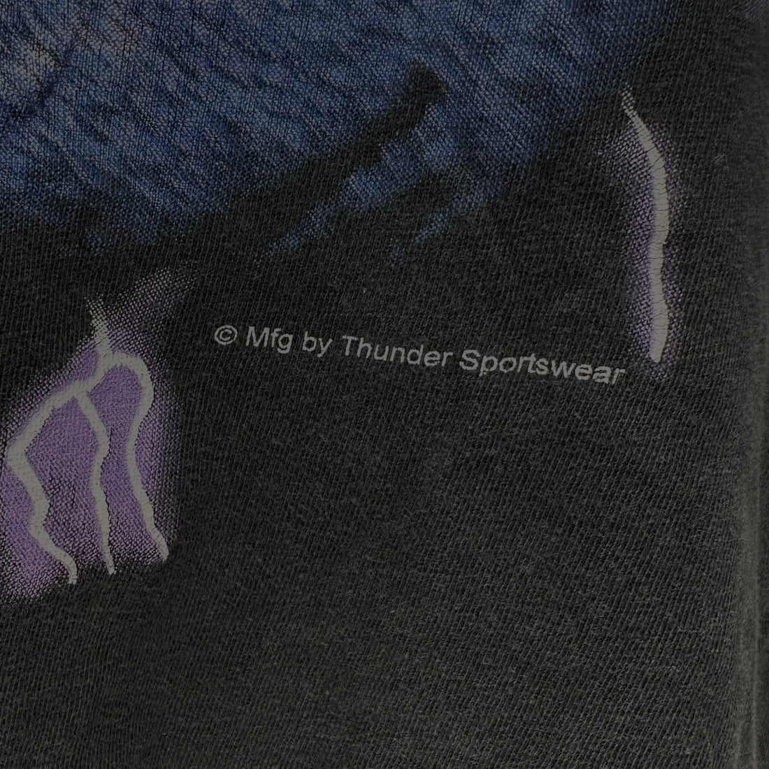 THUNDER SPORTSWEAR WHITE TIGER LIGHTNING L コピーライト表記