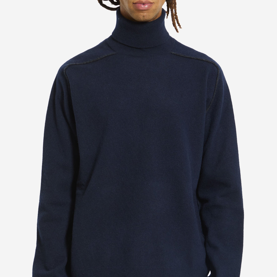 Virgin wool turtleneck sweater