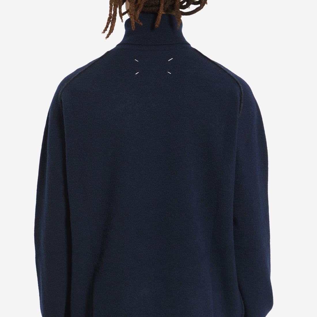 Virgin wool turtleneck sweater