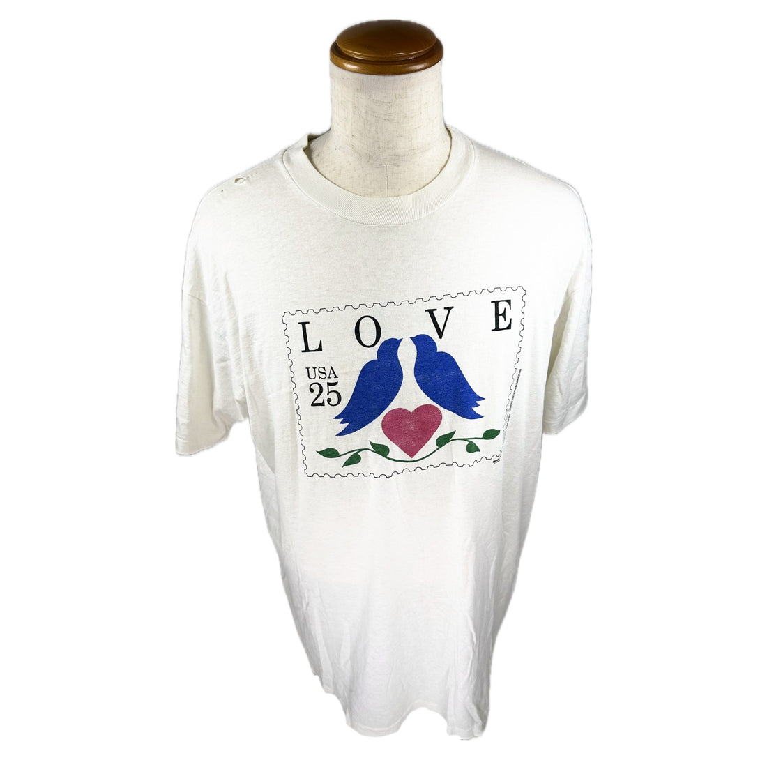 USA LOVE STAMP BIRDS XL 正面 LOVE 切手プリント