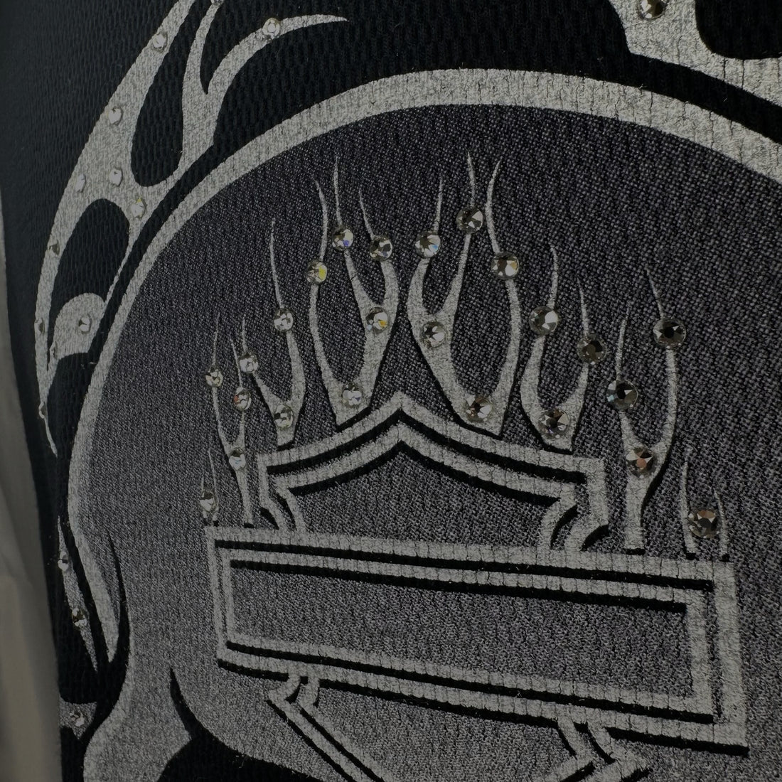 WABASH VALLEY HARLEY-DAVIDSON TERRE HAUTE IN WILLIE G SKULL LS XL ラインストーン ディテール