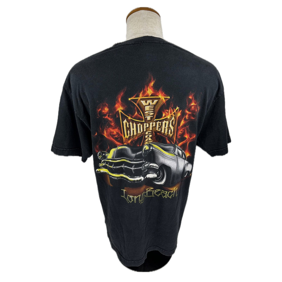 WEST COAST CHOPPERS FLAME CROSS L 背面 フレイムプリント