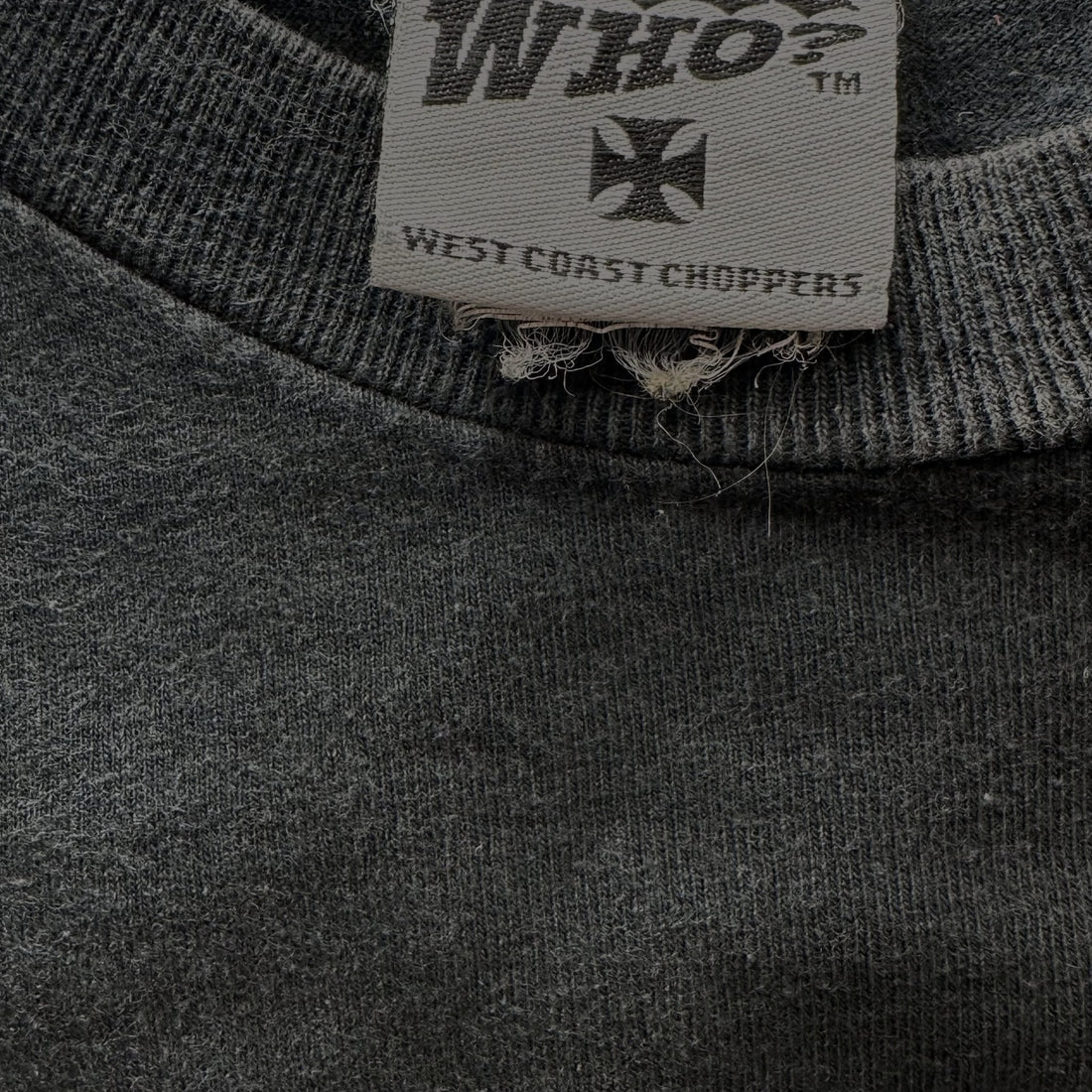 WEST COAST CHOPPERS FLAME CROSS L JESSE WHO? ネックタグ