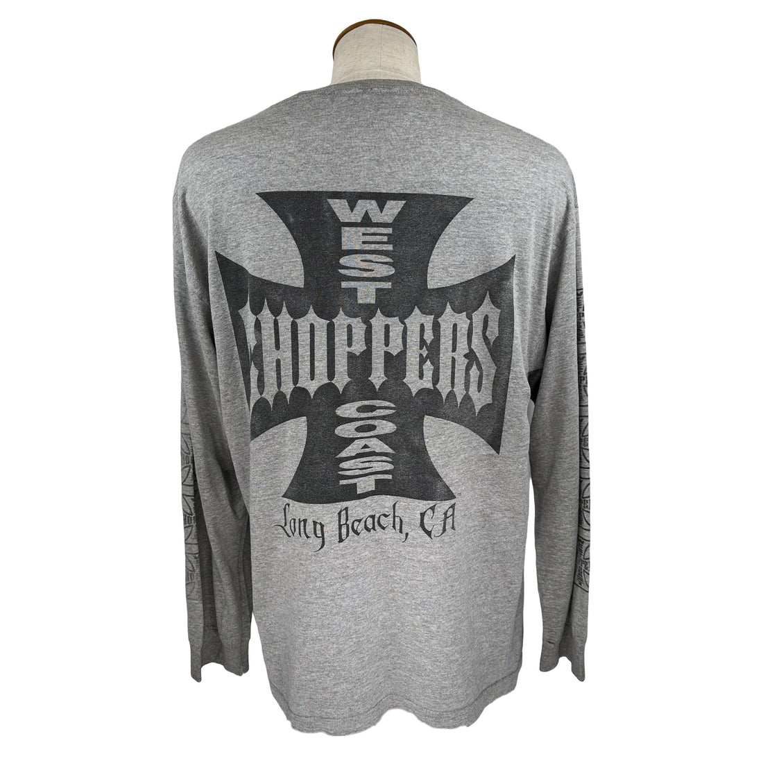 WEST COAST CHOPPERS IRON CROSS LONG BEACH CA LS L 背面 アイアンクロスと Long Beach, CA