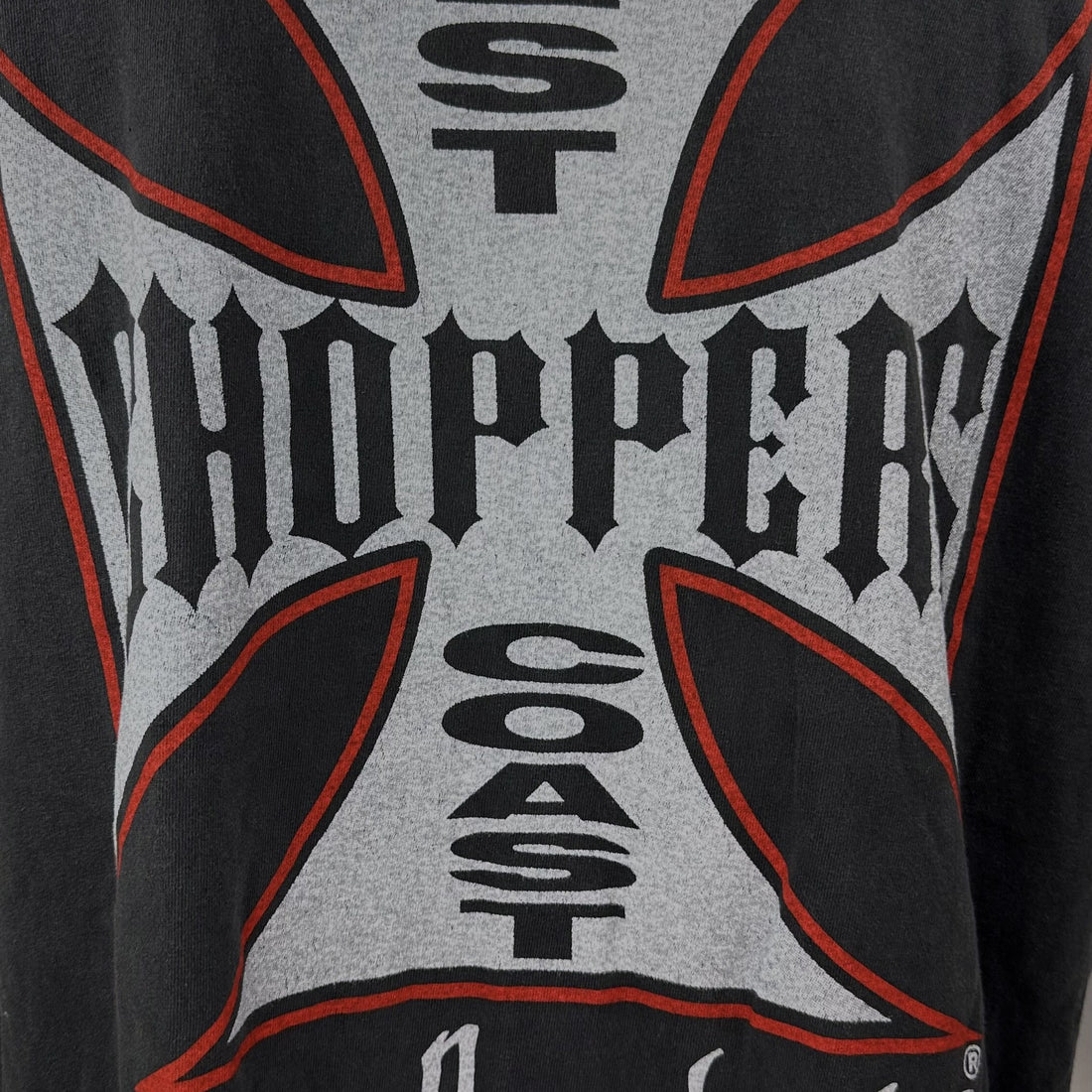 WEST COAST CHOPPERS LONG BEACH CA XL 背面プリント アップ