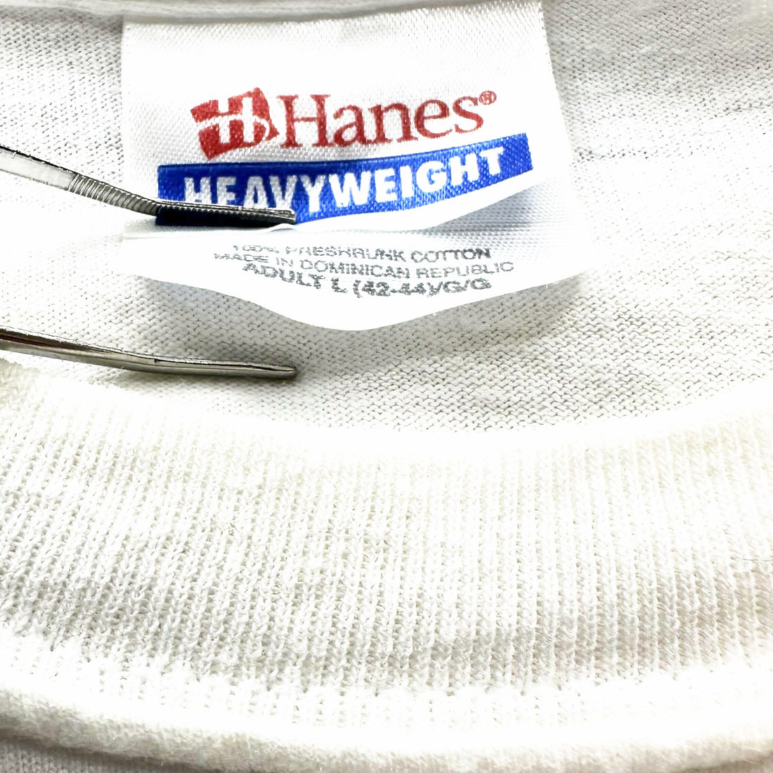 WONDERS OF AMERICA STAMP L Hanes HEAVYWEIGHT ネックタグ