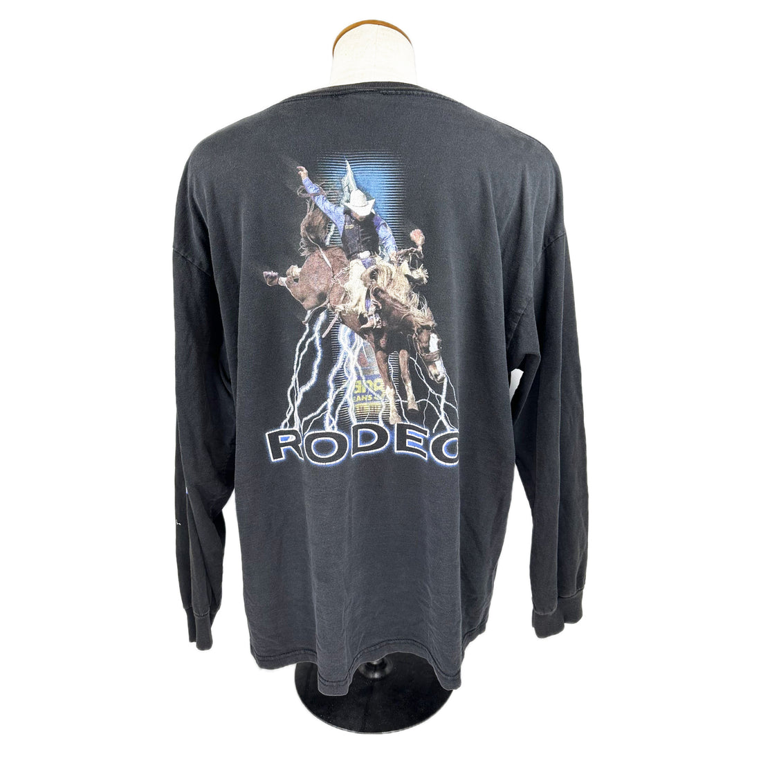 WRANGLER RODEO BRONC RIDER LS XL 背面 RODEO プリント
