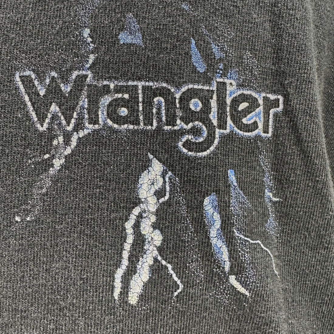 WRANGLER RODEO BRONC RIDER LS XL 胸ロゴ アップ